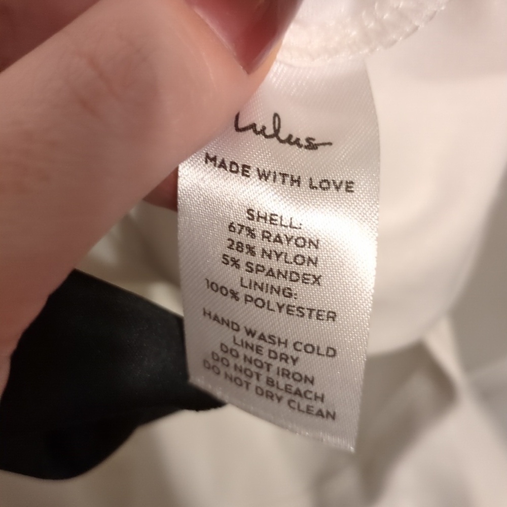 Lulu's How Much I Care ivory off shoulder fitted bodycon trumpet midi dress - Picture 11 of 12